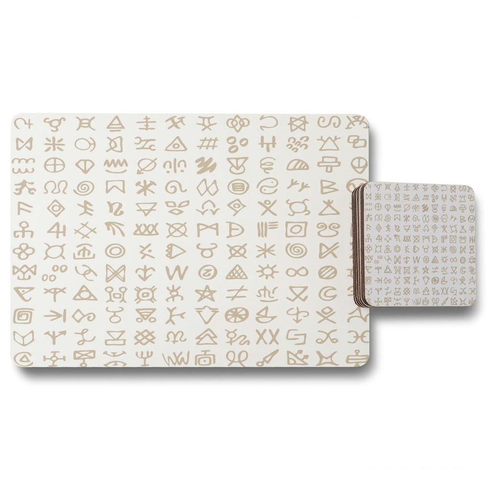 Viking ritual symbols (Placemat & Coaster Set)