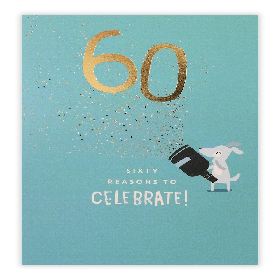 image 1 of 60th Birthday Card Reasons To Celebrate