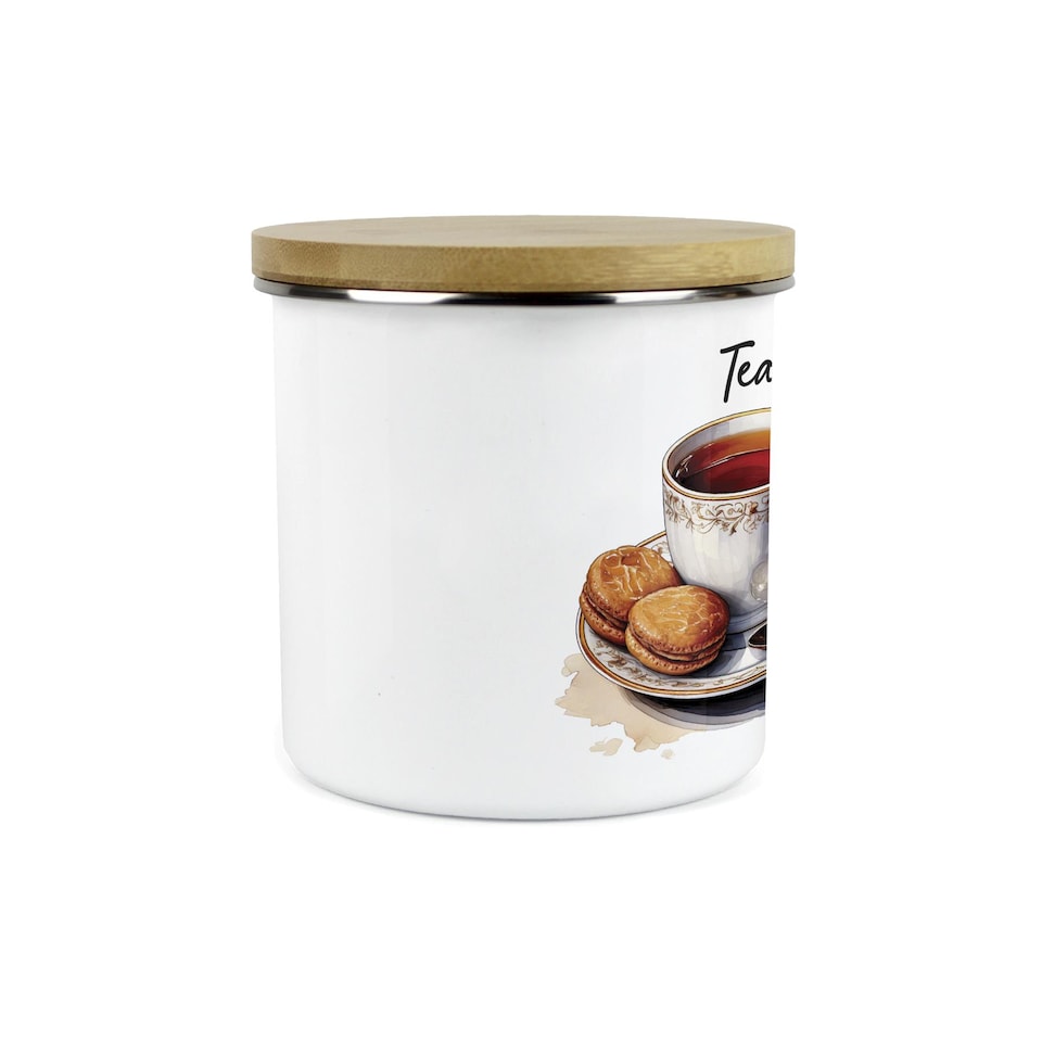 image 1 of Cup & Saucer Large Tea Canister