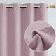 image 2 of Lilac Lined Blackout Eyelet Curtains - 46 x 54 Inch Drop - 2 Panel Purple