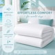 image 8 of Premium 1 Tog Summer Duvet Quilt - Lightweight Striped Microfibre, Breathable & Hypoallergenic