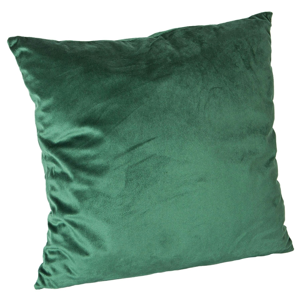 image 1 of Nicola Spring Square Velvet Cushion - 55cm x 55cm - Green Green