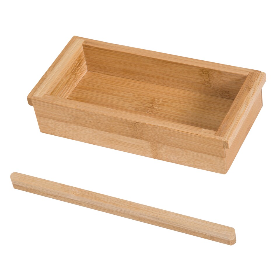image 1 of HOMCOM Extendable Bamboo Bathtub Shelf Rack Bath Caddy Tray Bathroom Storage