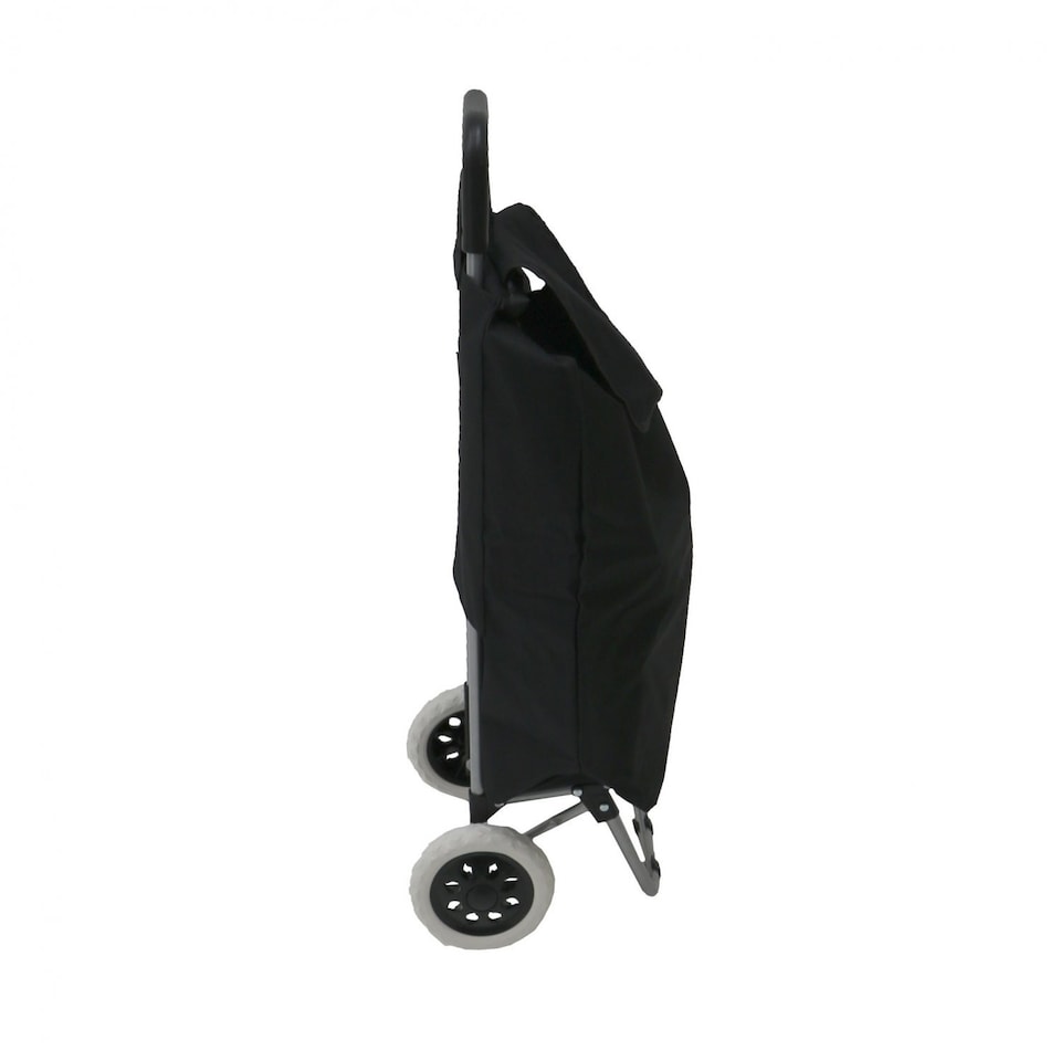 image 1 of 2 Wheel Folding Shopping Trolley Bag Cart Market Laundry | Black
