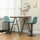 image 2 of HOMCOM Bar Stools Set of 2, Modern Armless Bar Chairs Blue