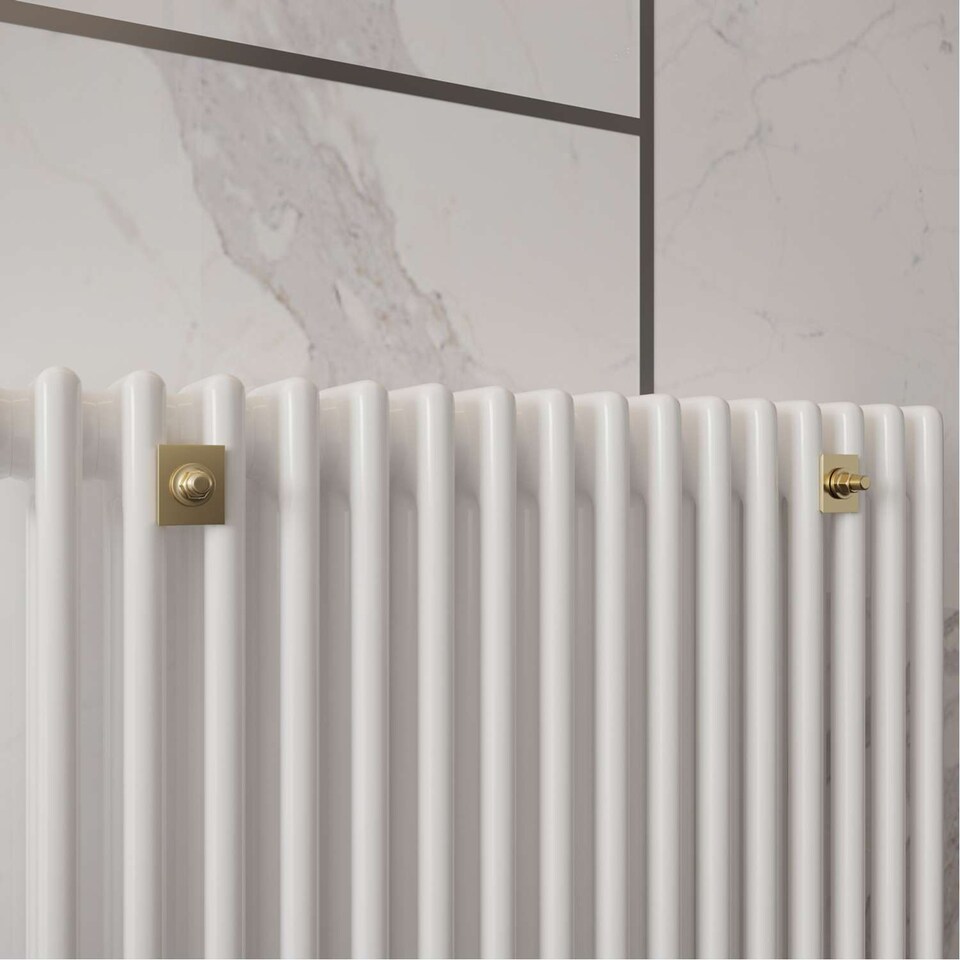 image 1 of Talus - Polished Brass Radiator Wall Stay