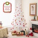 image 6 of COSTWAY 6FT Pre-lit Artificial Xmas Tree Hinged Christmas Tree with 383 Snow Branch