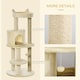 image 3 of PawHut 104cm Cat Tree Condo Tower with Scratching Post Perch Ball, Cream