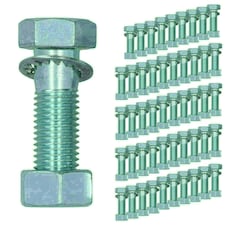 M16 (16mm) x 55mm High Tensile Tow Bar Ball Fixing Bolts Washers + Nuts 50 Pack