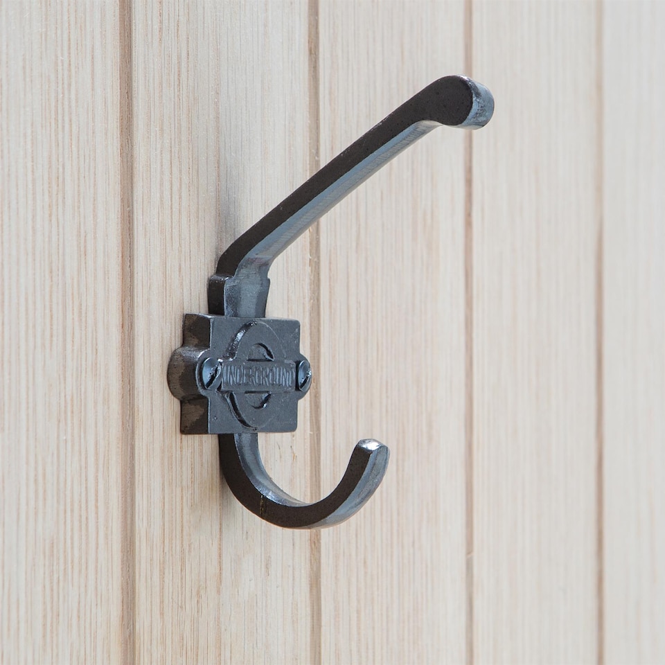 image 1 of Hammer & Tongs London Underground Hat & Coat Hook - W55mm x H100mm - Raw