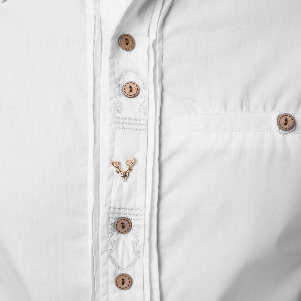 image 1 of Bastl Shirt - oktoberfest costume for men | White | white | M | 1