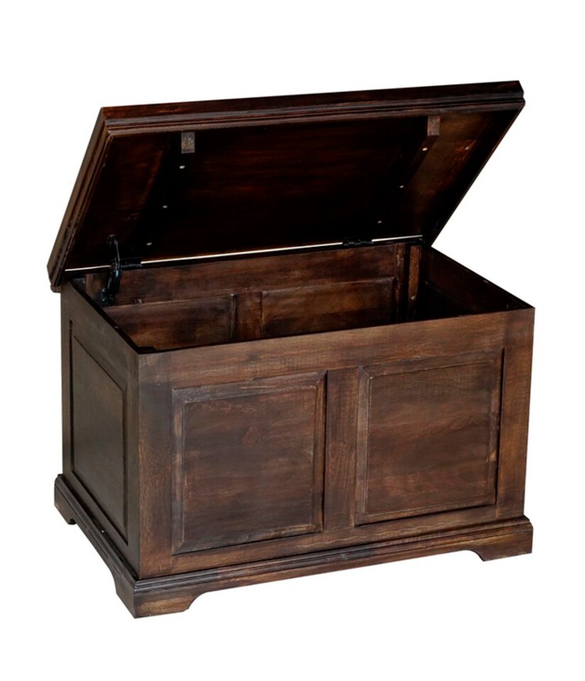 image 1 of Dakota Large Box - Mango Wood - L50 x W80 x H50 cm - Dark Finish
