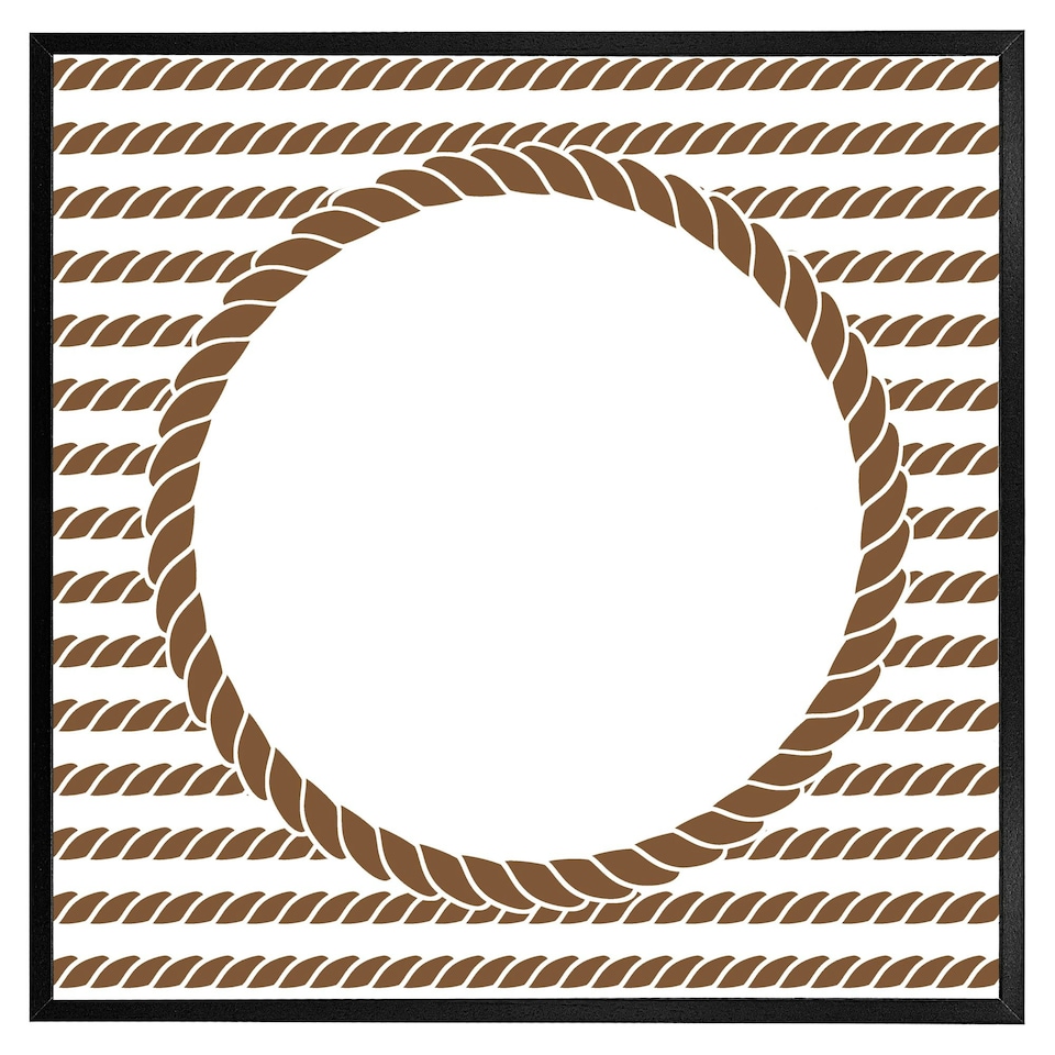 image 1 of Rope border (Picture Frame) Brown | XL