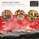image 5 of Outsunny Foldable Charcoal Trolley Barbecue BBQ Grill Cooker Smoker W/ Wheels