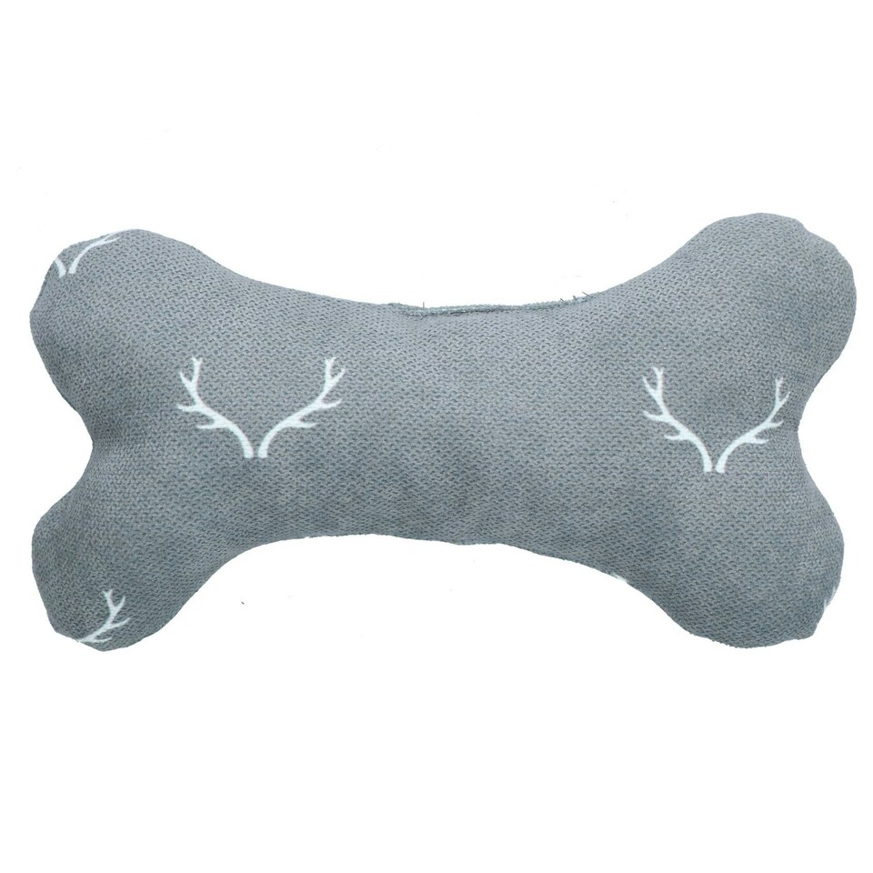 image 1 of Dog Christmas Gift Plush Comfort Super Soft  Antler Comfort Bone Toy 13x25cm
