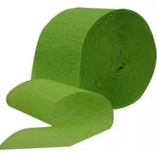 Amscan Crepe Plain Streamer - Kiwi Green - One Size