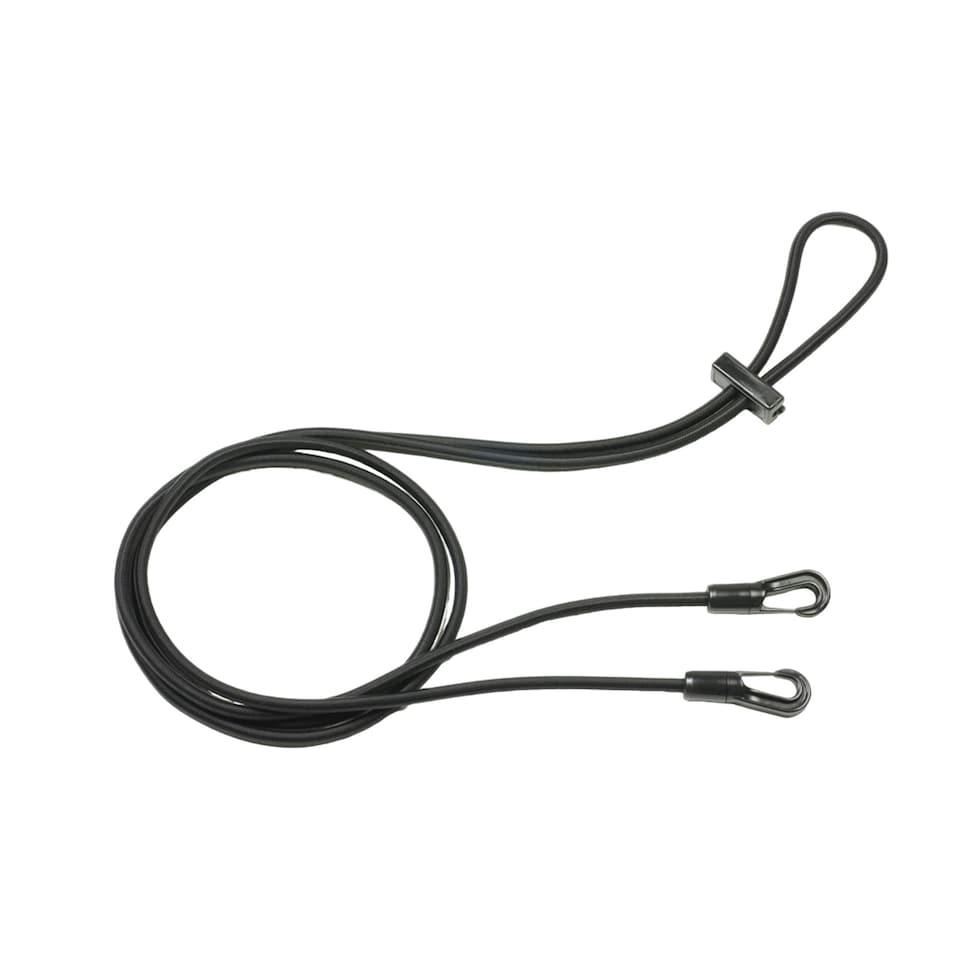 image 1 of Shires Elastic Training Horse Reins - Black - 6mm