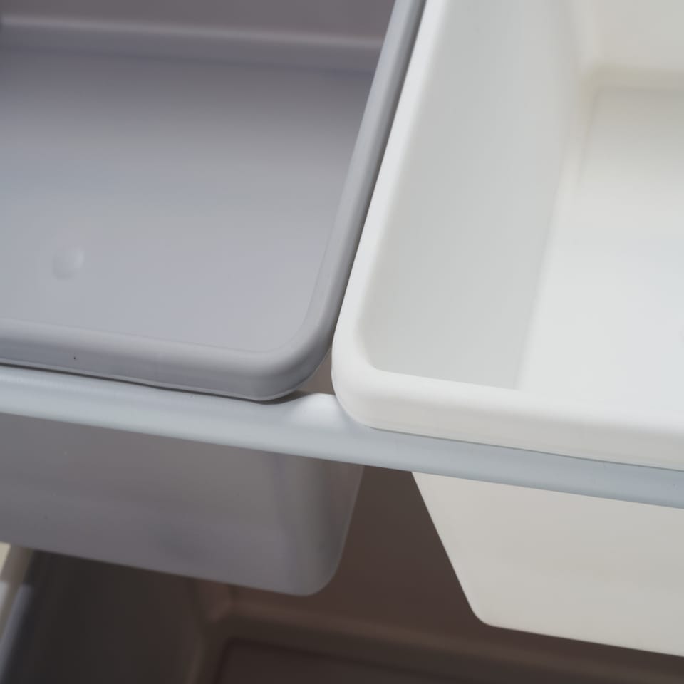 image 1 of Wooden Toy Storage Unit with 6x Removable Toy Boxes - Children's Toy Organiser, 3 Shelves | White | One Size | 1