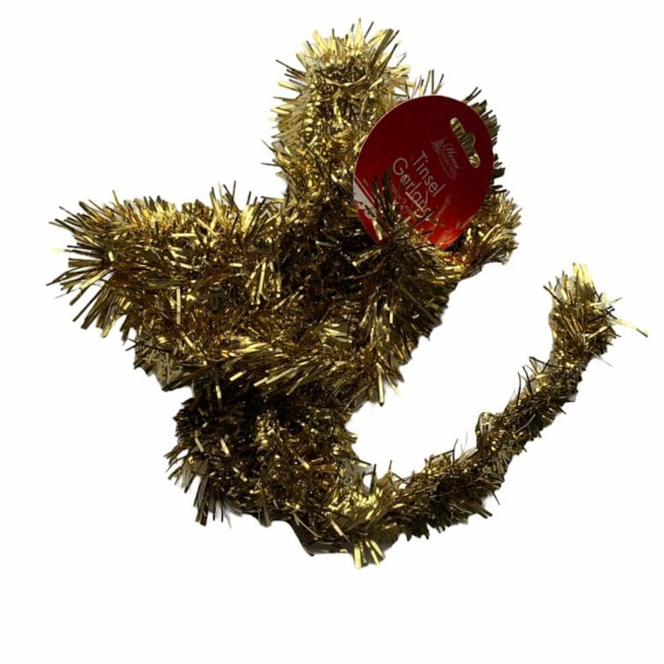 2m Basic Gold Tinsel Decoration