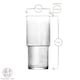 image 4 of LAV 12pc Helen Stacking Highball Glasses & Tumblers Set