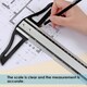 image 9 of 60cm Aluminium T-Square Ruler