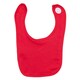 image 2 of Babybugz Baby Plain Bib - Red - One Size