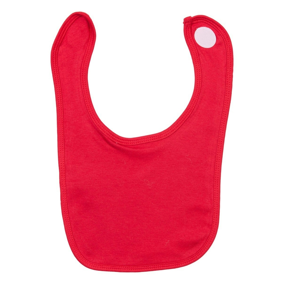image 1 of Babybugz Baby Plain Bib - Red - One Size