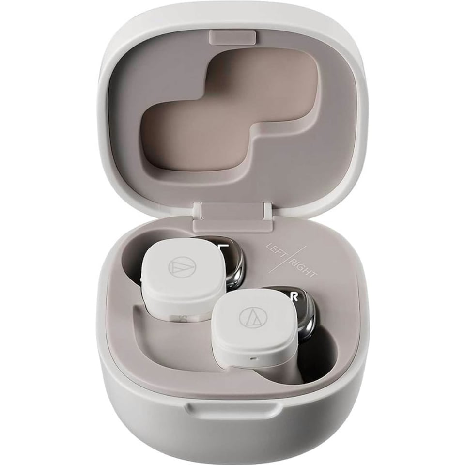 image 1 of Audio Technica Bluetooth Wireless Earbuds - White ATH-SQ1TWWH