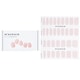 image 1 of Nail Sticker (pink) - # Salmon Rose Nail - 32pcs Pink