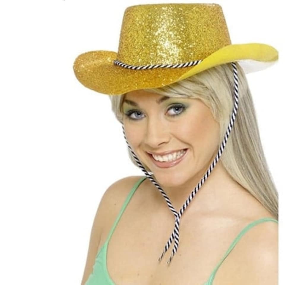 Gold Glitter Cowboy Hat