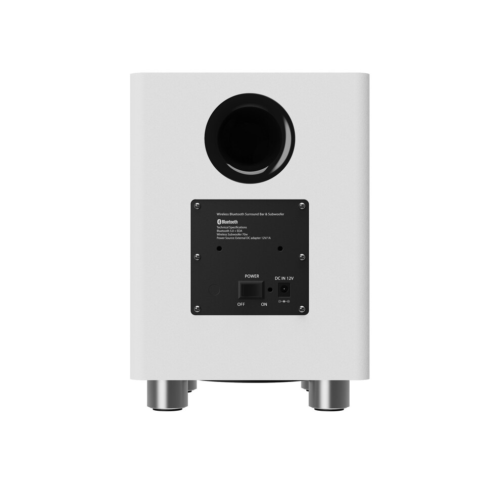 image 1 of Majority K2 White 150W Soundbar and Subwoofer