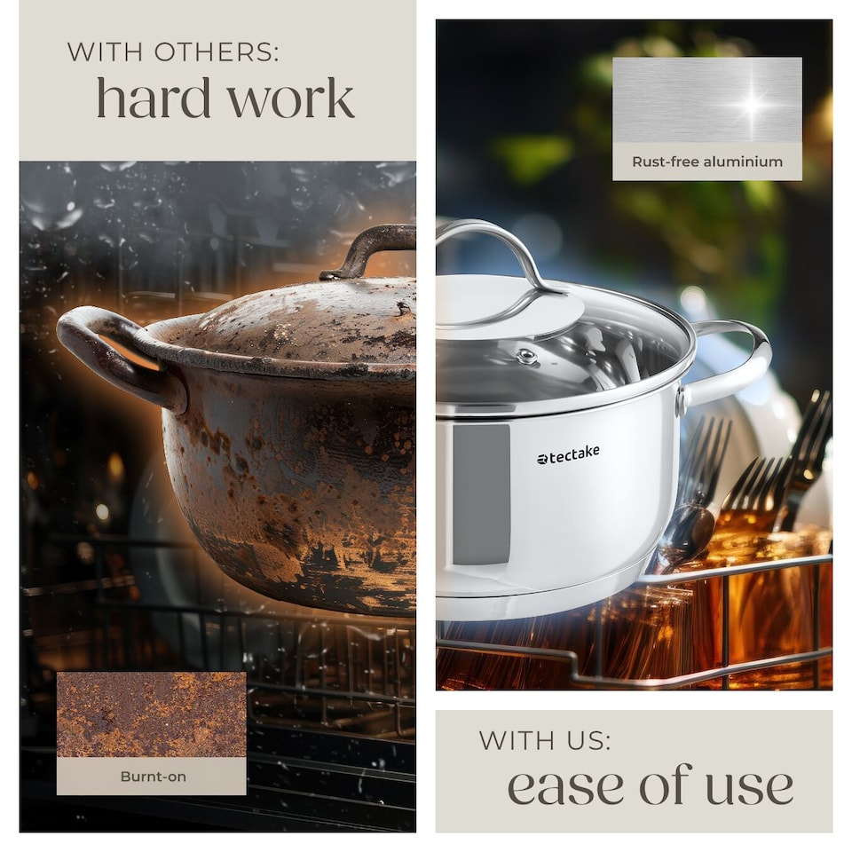 image 1 of Pan Set Varese - 15-piece, 4 pots, 2 pans, non-stick, including kitchen utensils