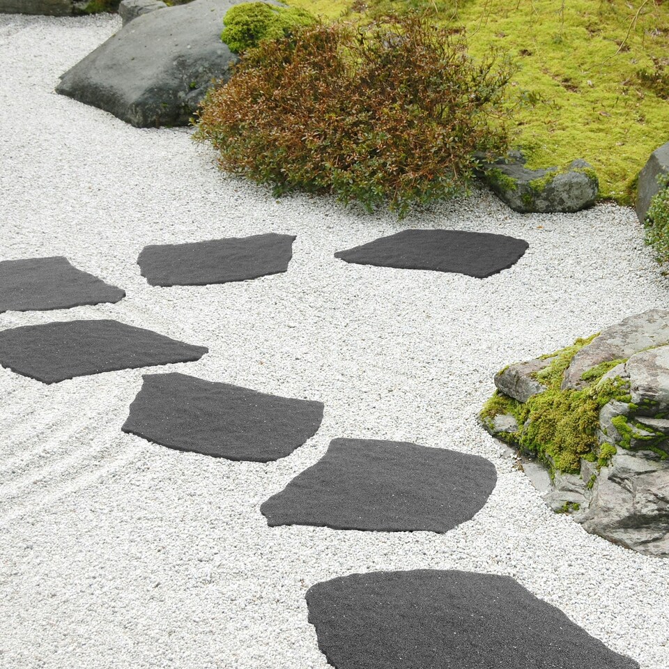 image 1 of Eco-Friendly Garden Stepping Stones - Natural Stone - Grey (Pack of 4)