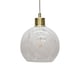image 1 of Confetti - Glass Globe with Satin Brass Pendant Fitting