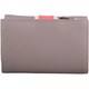 image 2 of Genuine Soft Leather Multi-Colour Money / Cred Card Holder / Purse Cream | Taupe/Coral/White