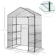 image 3 of Outsunny Walk In Greenhouse Garden Clear PVC Frame Shelves Reinforced Plant Grow