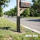 image 7 of Outsunny 2 Pack Fence Post Repair Kit, Metal Fence Post Support with Drill | Black | Black | 81 x 5.5 x 12 cm