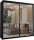 image 5 of Sliding Wardrobes 4U Full Mirror 2-Door Sliding Wardrobe – Multi-Size Bedroom Storage in White, Black & Grey | White | White 200cm | 200cm