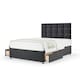 image 1 of Majestic 1000 Pocket Sprung Graphite Plush Velvet 2 Drawer Divan Set And Pearl Headboard King Size