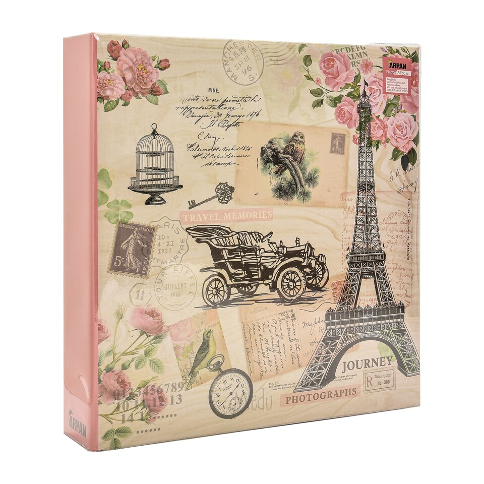 image 1 of ARPAN Extra-Large 3-Ring Binder Self Adhesive Photo Album – 20 Sheets / 40 Sides – Sticky Page Scrapbook Memory Album for Photos, Keepsakes & Special Occasions