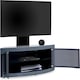 image 7 of Centurion Supports PANGEA Grey Beam-Thru Curved True-Corner 32"-50" TV Cabinet with Mounting Arm Grey
