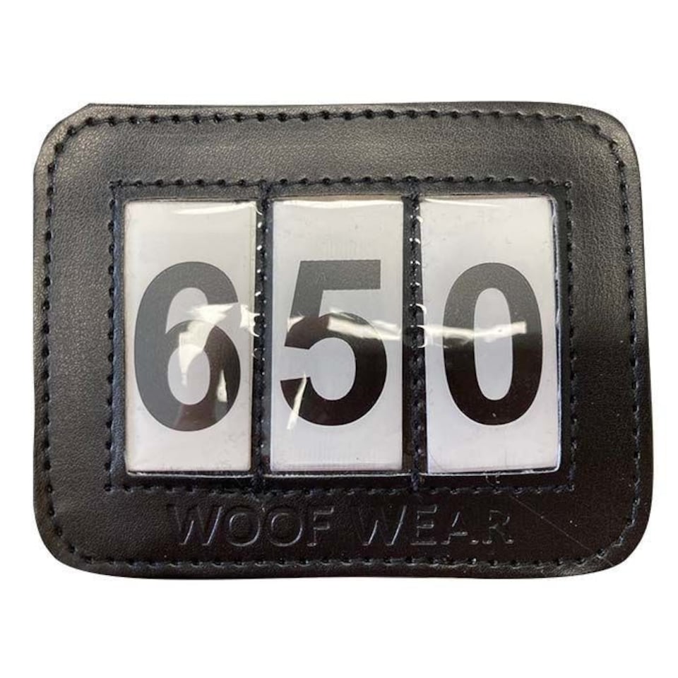 image 1 of Woof Wear Bridle Number Holder Black | Size: One Size
Colour: Black