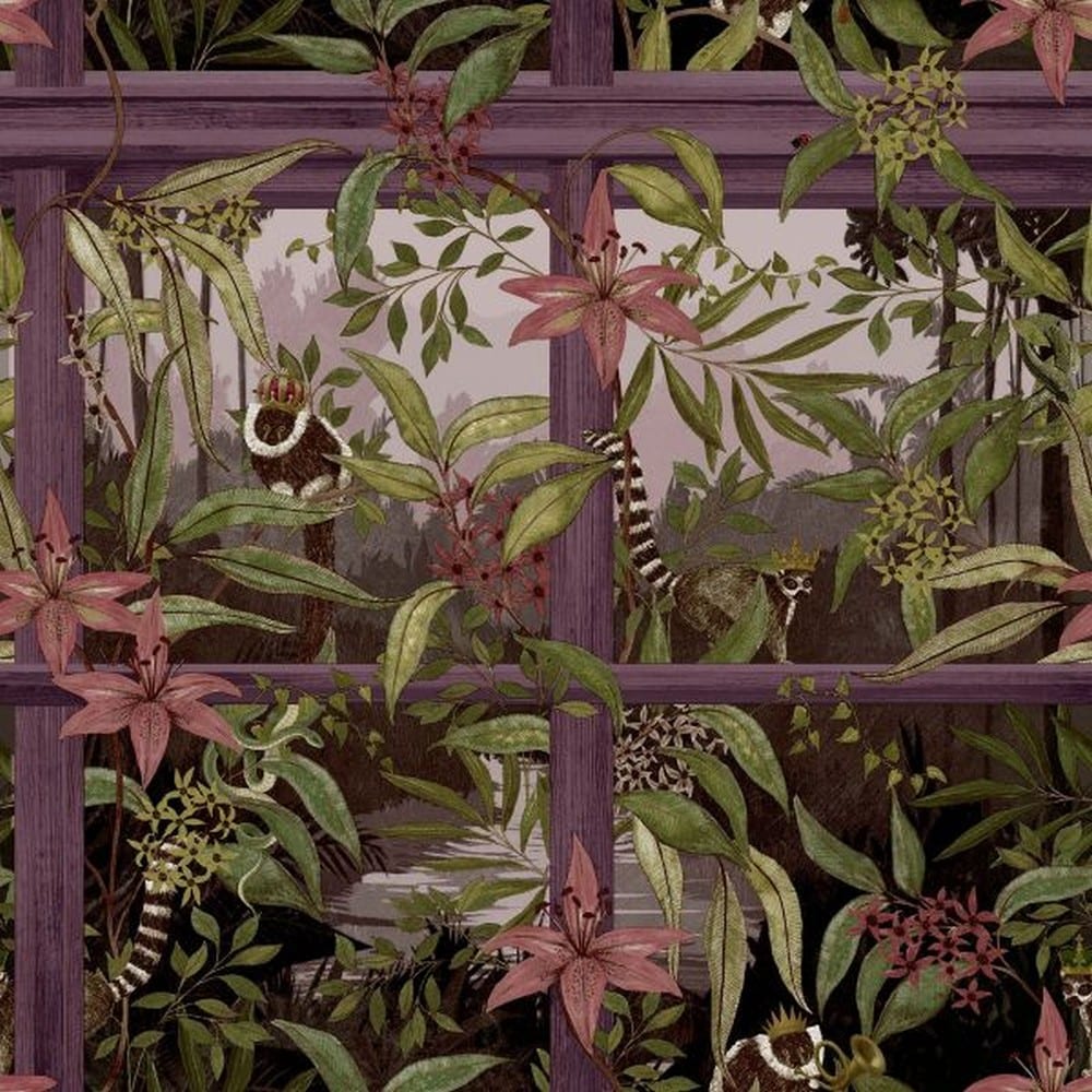 Holden Decor Comoro Wallpaper Purple Plum 1