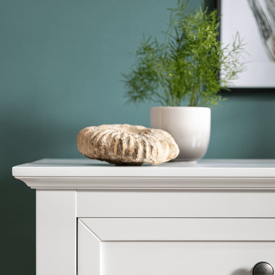 image 1 of Karlstad Dressing Table with Drawers and Stool in White White