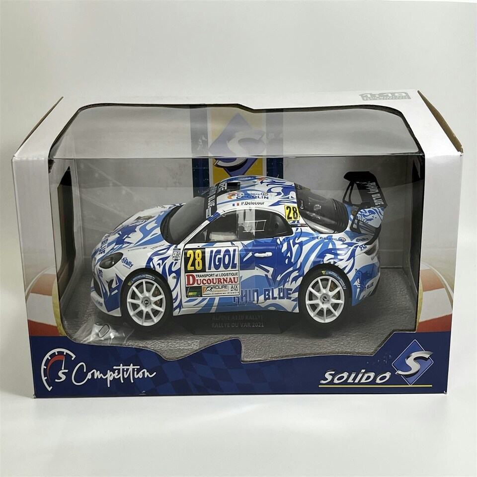 image 1 of Alpine A110 Rallye #28 Rallye Du Var 2021 1:18 Scale Solido 1801624