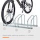 image 3 of HOMCOM Bike Parking Rack Bicycle Locking Storage Stand for 3 Cycling