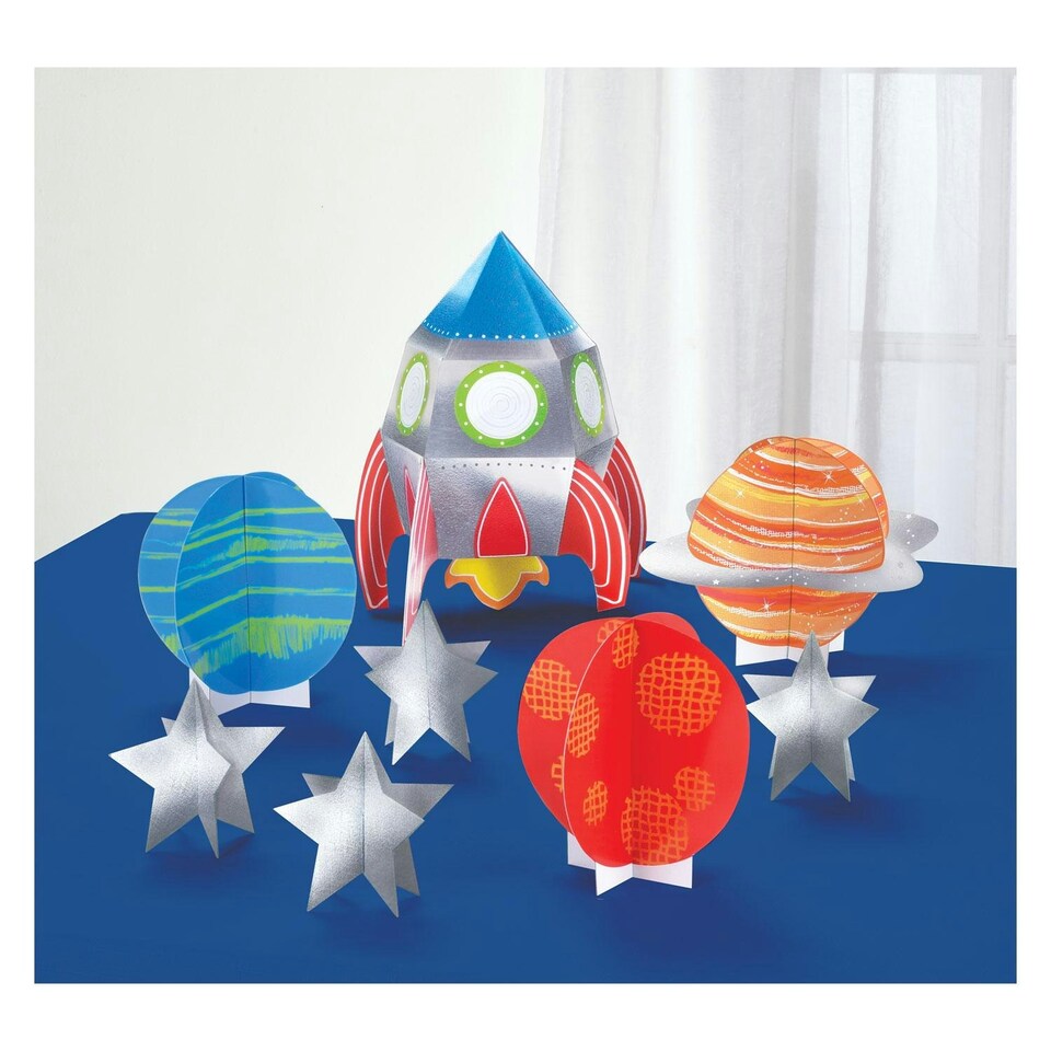 Amscan Blast Off 8th Birthday Table Decoration - Multicoloured - One Size