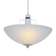 image 2 of ValueLights Alabaster Bowl Glass Uplighter Ceiling Shade with Gimble | Chrome