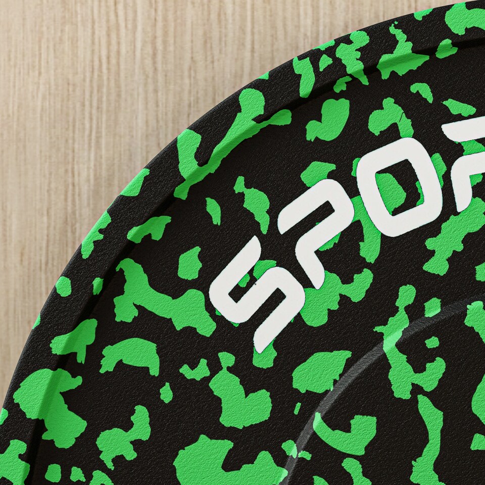 image 1 of SPORTNOW Olympic Weight Plates with 5cm Holes for Weight Lifting | Green | Green | Standard