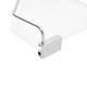 image 4 of Living and Home Acrylic Bathroom Corner Shelf Adhesive Shower Organiser Clear